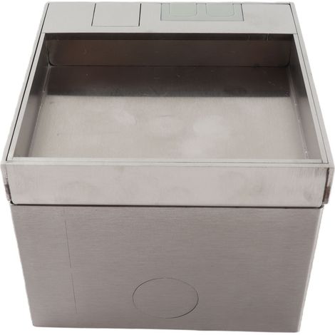 Prise de sol encastrable en acier inoxydable et PC, design élégant et étanche (1/5)
