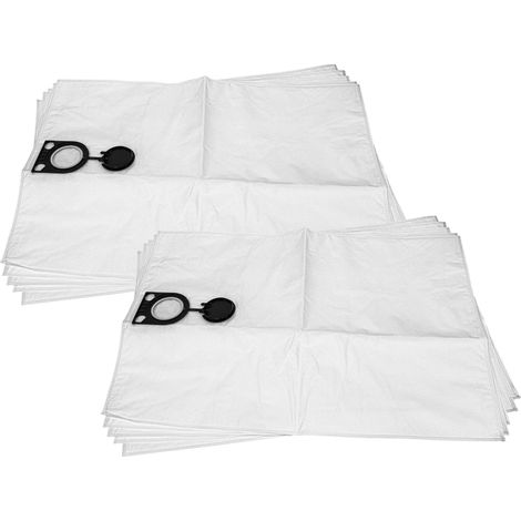 vhbw 10x Sacs remplacement pour Milwaukee 4932373621 pour aspirateur - toison, 78,5cm x 52cm blanc (1/4)