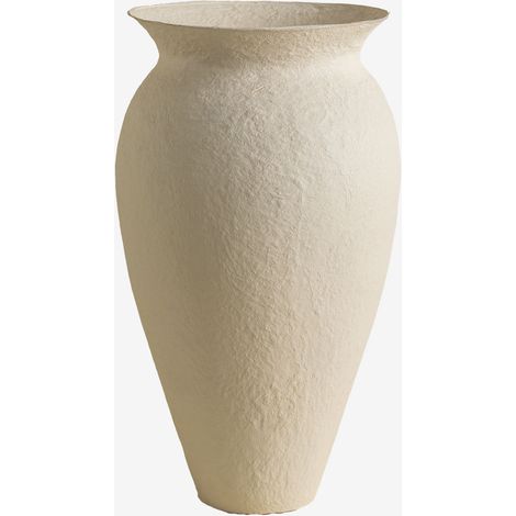SKLUM Dekorativer Vase aus Pappmaché Brinxel Weiss (1/5)