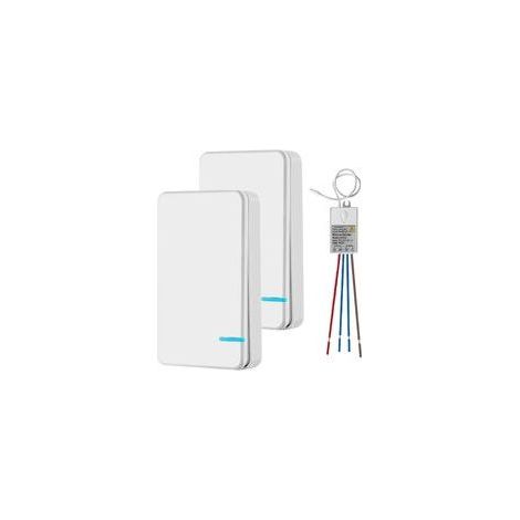 Ersandy Mini-Funkschalter mit Empfänger und LED-Anzeige – Reichweite: 400 m (Außenbereich) und 40 m (Innenbereich) – Schnelles Ein-/Ausschalten – Keine Kabelinstallation erforderlich – Funkfrequenz: 4 (1/3)