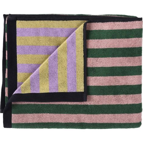 VIVARAISE - Drap de bain maxi Charly Basilic - 100% coton bio - 160 x 100 cm (1/2)