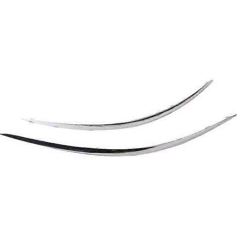 paire de baguettes chromées de pare-chocs avant pour Mercedes W211 E320 E350 E550 E63 AMG 2118852321 2 (1/5)