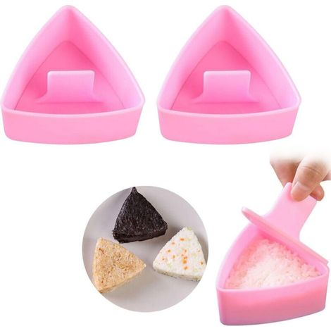 2 Pieces Onigiri Rice Ball Mold, Triangular Sushi Mold, Bento Rice Ball Mold for Rice Balls, Restaurant, Family Camping, Bento, Snacks (1/5)