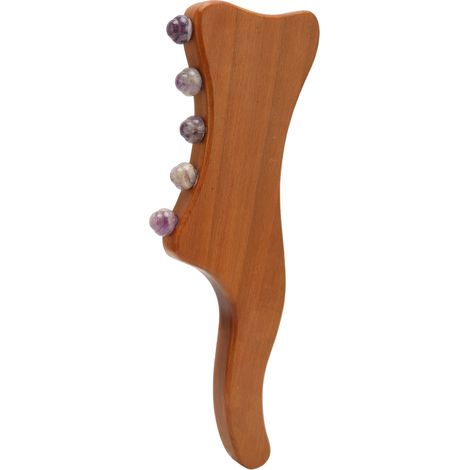 Bâton de massage en bois pour soulager la fatigue, relaxation corporelle à domicile, outil de raclage manuel (1/5)