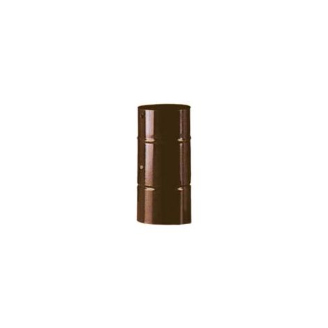 TUBO PORCELLANATO CON FORO PER SERRANDA MARRONE LUCIDO  ø cm.12x25    SAVE