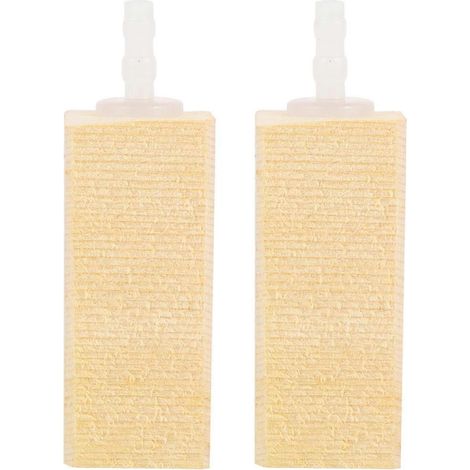 Lot de 2 pierres à air en bois pour aquarium, accessoire pour écumeur de protéines-6.50X2.30X2.20CM (1/4)