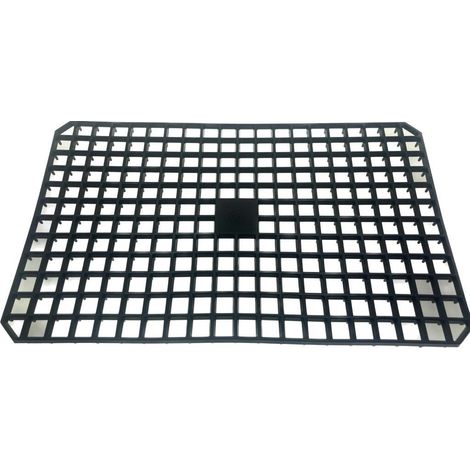 Giganplast rete salvapiatti 33x24x2 h nera in polipropilene