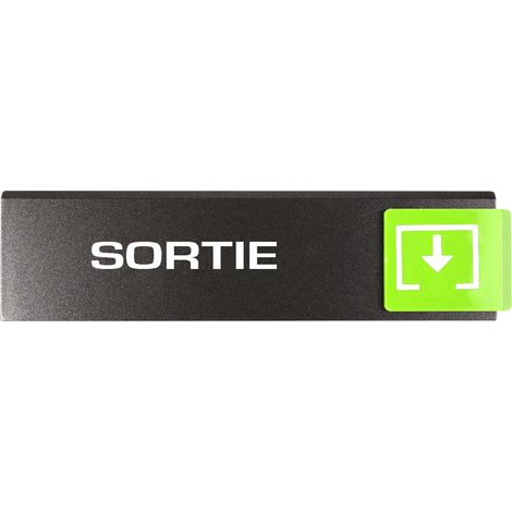 Plaque de porte Sortie - Europe Access 175x45mm - 4261386