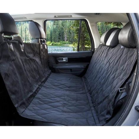 Housse de Siège Couvre Siège Arrière pour Voitures Protection de Banquette Imperméable Hamac de Voyage pour Chien 137147cm Noir (1/4)