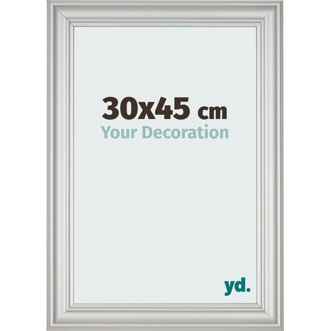 yd. - Cadre photo 30x45 - Argent Mat - MDF - Lazio