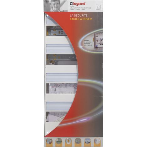 Legrand - Coffret à équiper - 4 rangées 13 modules - 625x250x103,5mm - avec borniers