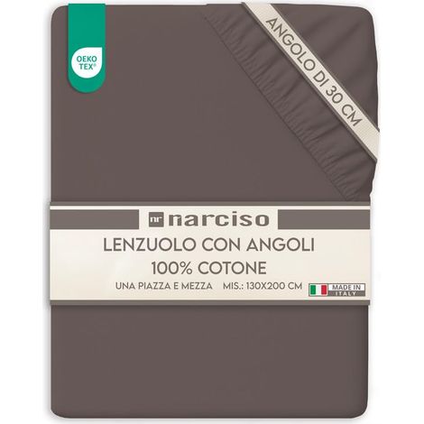 Drap Housse 130x200 Bonnet 30 cm en 100% Coton, Draps Housses de Matelas 130 x 200, Linge de lit Respirant et Hypoallergénique (1/5)