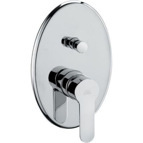 Miscelatore monocomando incasso doccia con deviatore linea blu