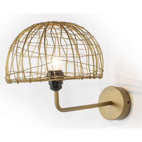 Wandwandlampe 23x37x25 Gewinde / Gold Metall Beleuchtung / Wandleuchte für alle Stile, um zu Hause eine Note zu verleihen (1/2)