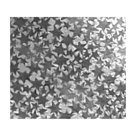 Holografische silberne Sterne aus Karton, 25 x 35 cm, 5 Blatt