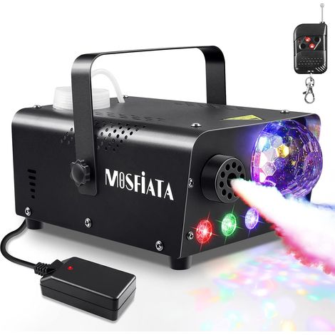 Machine à fumée avec éclairage disco jet 2 300 pi³ et min télécommande idéale pour Halloween Noël les mariages fêtes. 600 W (1/4)
