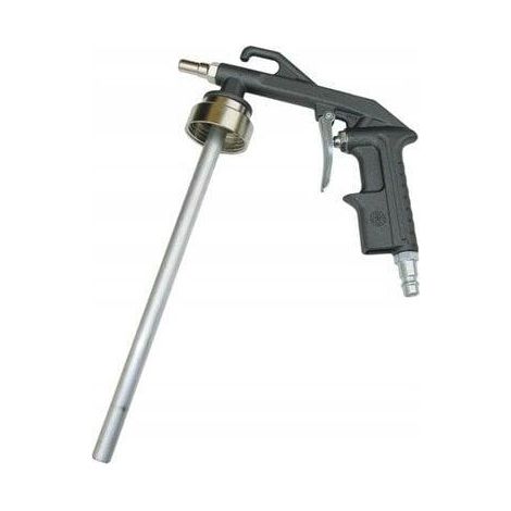 Adler Pistola neumática anticorrosiva con depósito, equipo de pulverización para recubrimientos industriales, aplicación precisa, boquilla optimizada, compatibilidad con aire comprimido, color metálic