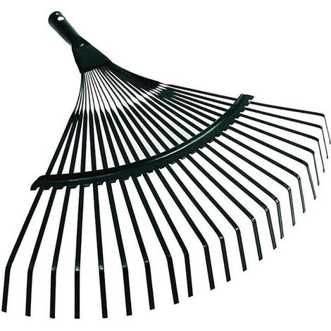Tête de râteau en acier de 42 cm, tête de râteau lourde de remplacement pour jardin, pelouse, patio, feuilles, pelouse, 22 pouces de long (1/3)