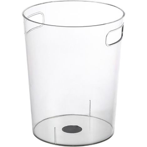 Poubelle de bureau transparente en PET, seau de rangement pour cuisine et salon, bac à glace, 16.5x14x17.5cm (1/2)