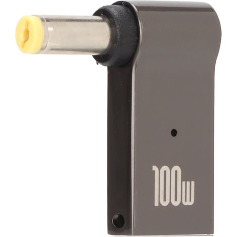 Adaptateur PD Portable 100W Type C Femelle vers DC 5.5x1.7mm pour Chargeur Ordinateur Portable (1/5)