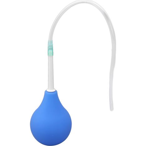 Kit de lavement en silicone avec douchette jetable pour femmes, lavement astringent pour le nettoyage anal, bleu 89 ml (1/5)