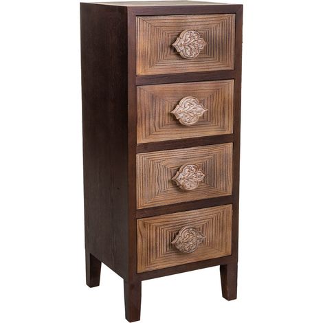 Sinfonier de madera marrón 45x40x110