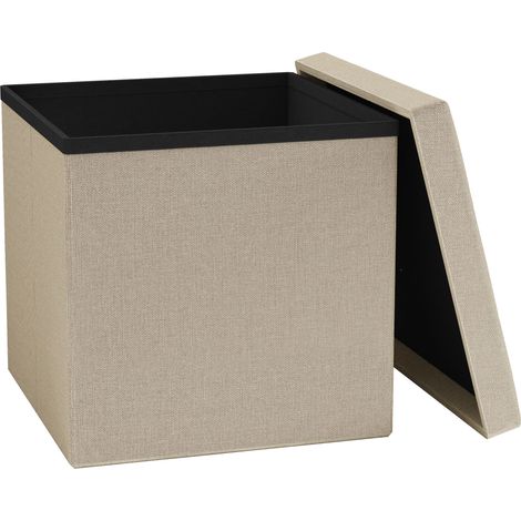 Stoff Sitztruhe Sitzbank Hocker Boxas