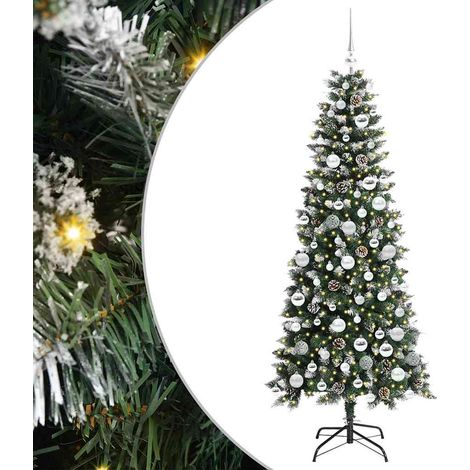 Árbol de Navidad artificial Verde 180 cm PVC, Plástico y Acero vidaXL (1/5)