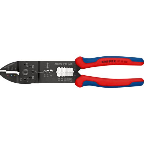 KNIPEX 97 22 240 Pinza per capicorda con manici multicomponente verniciata nera 240 mm
