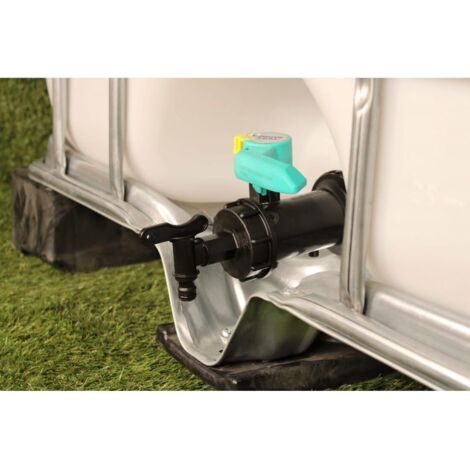 Conexión S60X6 - Grifo HDPE para depósito de agua de 1000L (1/4)