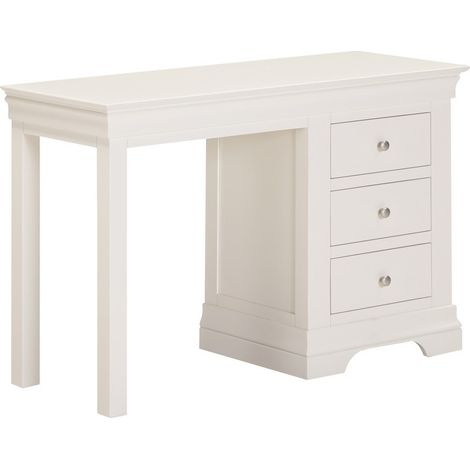 Bordeaux 3 Drawer Dressing Table - L44.5 x W115 x H76 cm - Ivory