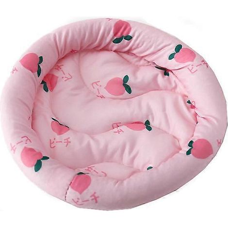 Nid rond lapin été coussin de sommeil pour hérisson furet souris gerbille écureuil - petit rose. (1/4)
