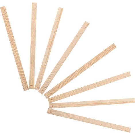 Bâtons en Bois Beige pour Mesure Précise de L'épaisseur d'argile Polymère 8pcs Guides Rectangulaires Outils de Coupe de Précision pour Poterie pour Projets de Poterie (1/5)