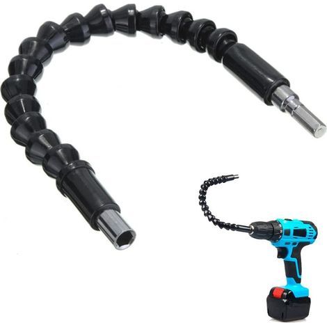 200mm Tige de Rallonge Flexible,Tige Souple Hexagonale,Rallonge de Tournevis Flexible,Arbre Flexible Visseuse,Pour Perceuse Tournevis (1/5)