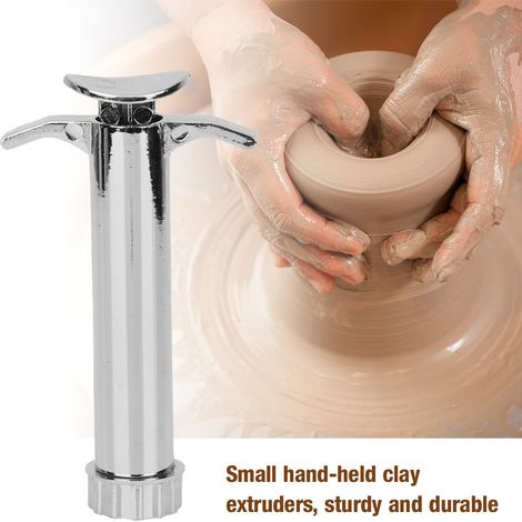 Extrudeuse d'argile en acier inoxydable pour fondant, sculpture, artisanat, outil de modelage d'argile (1/5)