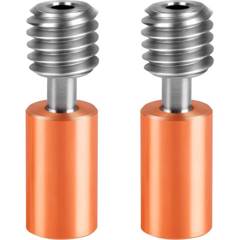 2pcs Tube de gorge bimétal, cuivre et titane, support 400°C, pour Ender-3 S1, CR-10 Smart Pro, K1 Max