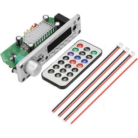 2x100W 12V Amplificateur Audio Lecteur Bluetooth 5.0 MP3 Decoder Carte avec USB/TF/FM Radio Enregistrement Call pour (1/5)