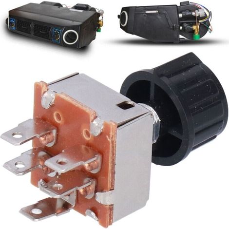 Remplacement universel de commutateur de ventilateur de climatisation à courant alternatif rotatif à 4 vitesses pour Freightliner INM2G754A (1/4)