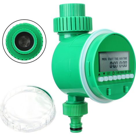 Dispositivo di controllo dell'irrigazione con valvola timer per giardino intelligente, display LCD, controller automatico per irrigazione elettronico (1/5)