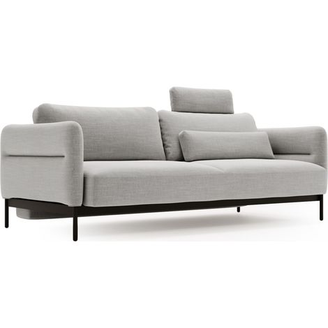 Selsey Solianero - 3-Sitzer-Sofa mit Schlaffunktion, hellgrau, 223 cm (1/5)