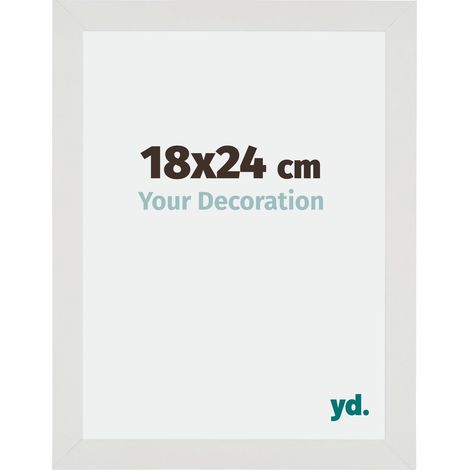 yd. - Cadre photo 18x24 - Blanc Mat - MDF - Mura