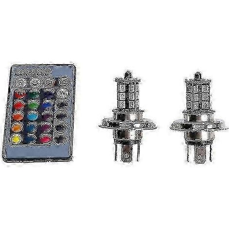 Lampe d'ambiance universelle RGB pour voiture Deuce Pcs 9006 H4 Hb4 H7 H8 H9 H11 LED 5050, accessoires automobiles avec télécommande (1/5)