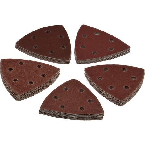 CHILITEC Schleifdreiecke-Set, 93x93x93 mm, 50-tlg. (1/3)