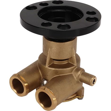 Pompe à eau de mer montée sur vilebrequin compatible avec les moteurs V6 V8 AQ de 1979 à 1993, avec une taille d'entrée de 1,25 pouces et une profondeur de 1,9375 pouces. (1/5)