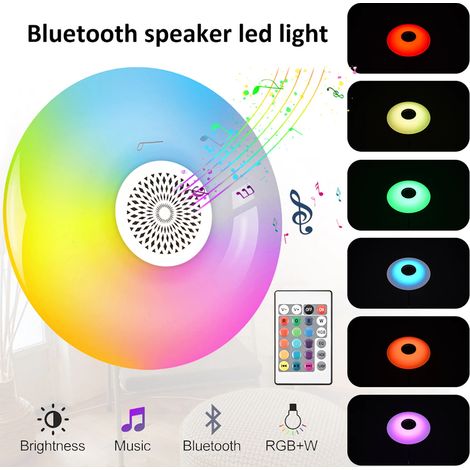 Lampadina Led Bluetooth UFO 48W Luce Bianca RGB Cassa Altoparlante (1/5)