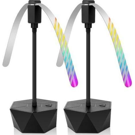 Ventilateur Anti-Mouche, Ventilateur Répulsif Pliable et Suspendu, Aucun Produit Chimique Nécessaire Répulsif, 2PC Ventilateur Anti-moustiques pour Pique-Nique et Barbecue