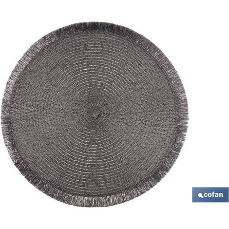 Pack de 6 sous-assiettes rondes argent 38 cm - élégantes et pratiques (1/4)