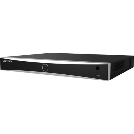 NVR 12 megapíxeles (4K) / 32 canales IP/AcuSense (evita falsas alarmas) / reconocimiento facial / 4 bahías de disco duro / HDMI en 4K / Alarmas I/O