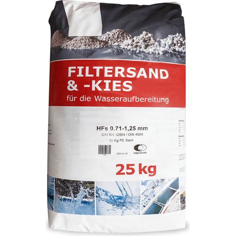Wolff Müller Filtersand 0,71 - 1,25 mm 25kg