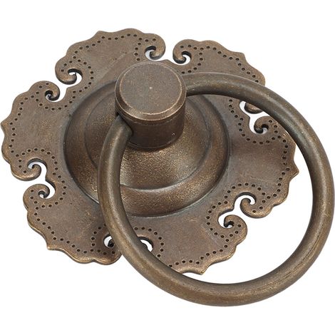 Poignée antique de style vintage, exquise et unique, en laiton résistant à la corrosion, pour porte de placard ou tiroir. (1/5)